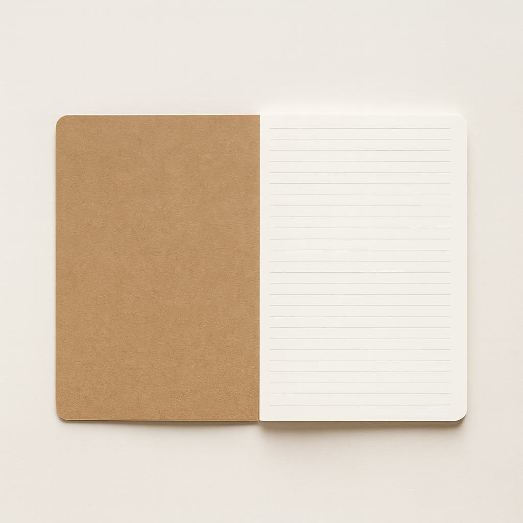 A5 Lined Notebook - Kraft