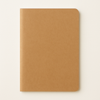 White A5/B7 Notebook - Kraft