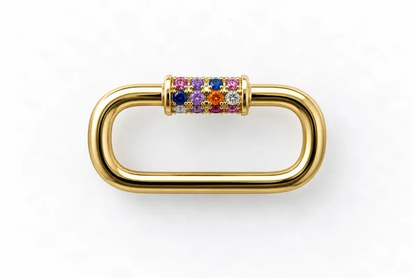 Rainbow Carabiner - Gold