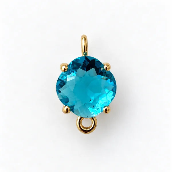 Turquoise Crystal - Gold