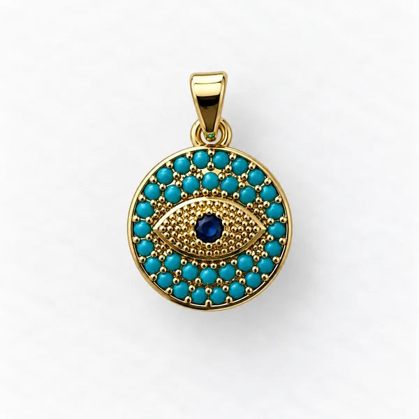 Turquoise Eye - Gold