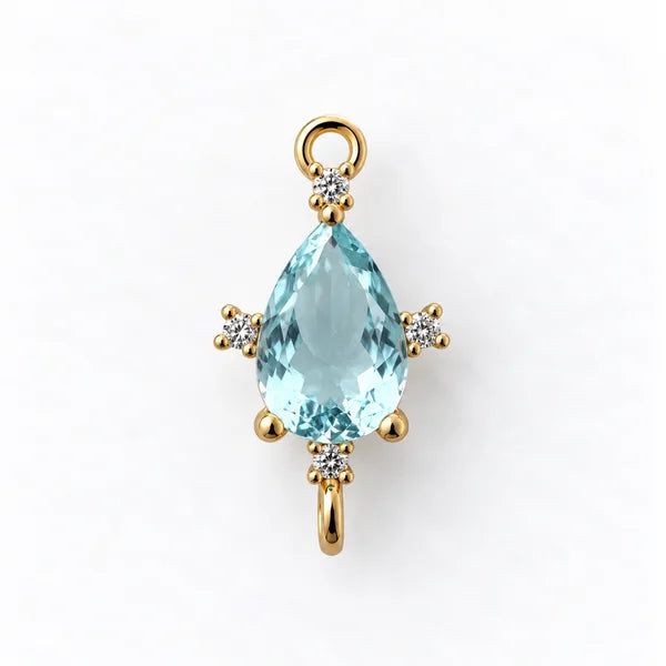 Turquoise Gem - Gold